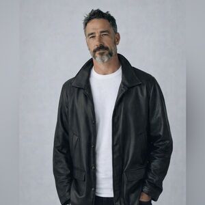 Rusty Brand Black Vegan Leather Jacket